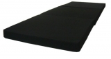 D&D Futon Furniture Black Tri-Fold Foam Bed